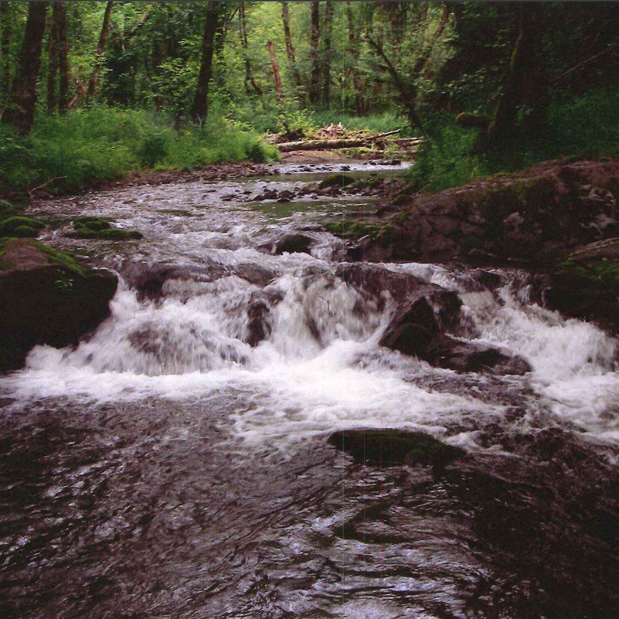 photo of a waterfall on a creek.